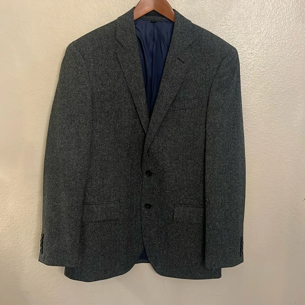 J. Crew Crosby Classic Fit 100% Wool Suit Blazer Moon Quality British Cloth 38R